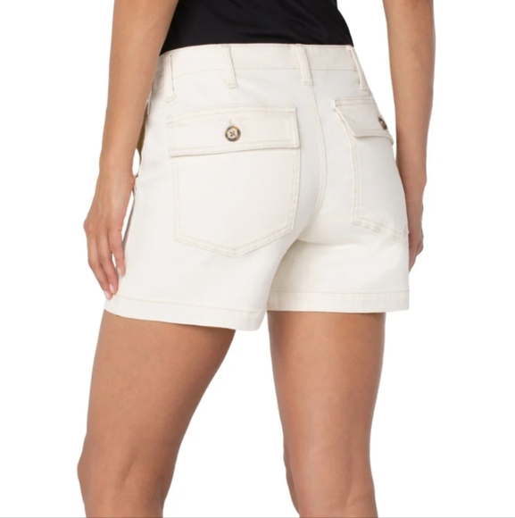 Liverpool Los Angeles Utility Shorts Flap Pockets 4 1/2" Inseam Size 26 NEW - Picture 10 of 13